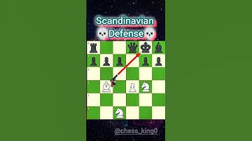 💀 SCANDINAVIAN DEFENSE TRAP ⚡ | Opponent Shocked in 3 Moves 😱#shorts #chess #trending #youtubeshorts