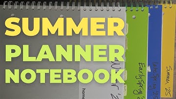 Zomer spiraal notitieboekje DIY planner opzetten en omdraaien