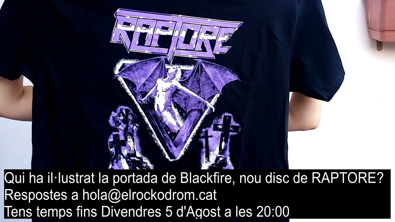 Guanya aquesta samarreta de RAPTORE amb la portada de Blackfire!