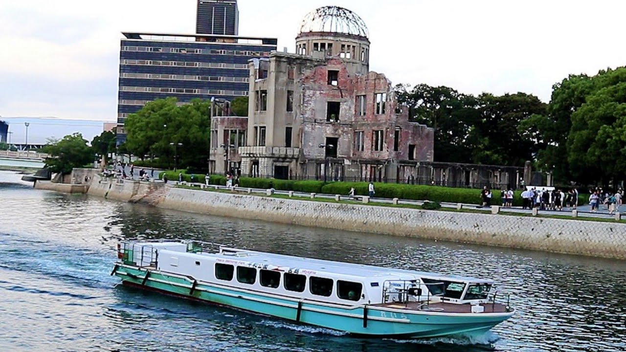 Hiroshima To Miyajima Island On The Aquanet Ferry. From The Peace Park To Miyajima Island.