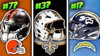 Ranking All The Nfls New Team Helmets For The 2025 Season