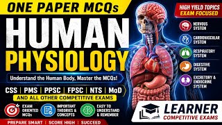 Human Physiology Complete Notes|Systems of the Human Body|One Paper MCQs|CSS PMS PPSC FPSC NTS MoD