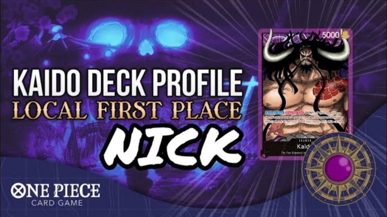 FIRST PLACE Kaido Deck One Piece Trading Card Game YouTube