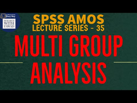 35 - SPSS AMOS - Simple Multi-Group Analysis (See Description)
