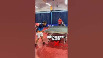 Sidespin Service Receive Table Tennis Tutorial
