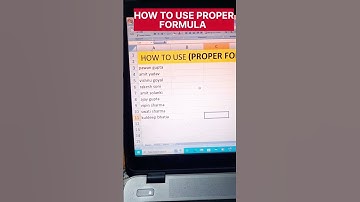 How to Use Proper Formula in Excel || #excel #msexcel #exceltips #exceltutorial #exceltricks