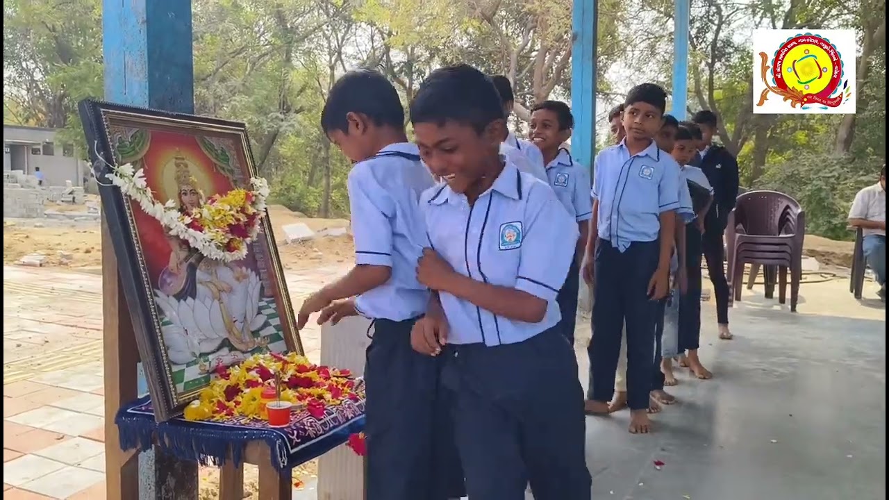 વસંતપંચમી-સરસ્વતી પૂજન... #kotna #school #vasantpanchami #sprituality 