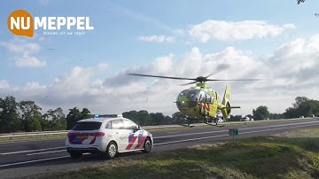 Ernstig ongeval op A28 bij Veeningen: één dode en één zwaargewonde