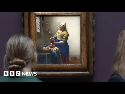 Largest collection of Johannes Vermeer paintings on show in Amsterdam – BBC News
