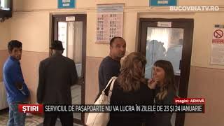 Serviciul De Pasapoarte Nu Va Lucra In Zilele De 23 Si 24 Ianuarie