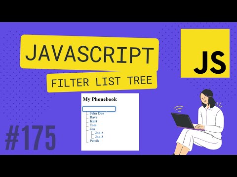 JAVASCRIPT TUTORIAL #175 FILTER LIST TREE