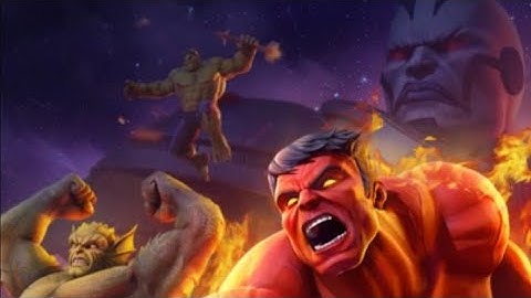 Marvel Strike Force - Red Hulk Scourge Event Node 1 + 2 Difficulty 5  (Scourge:107).Bio Nodes.