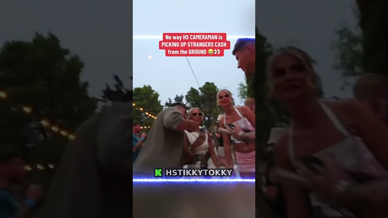 No Way HS CAMERAMAN Is PICKING UP STRANGERS CASH From The GROUND 
