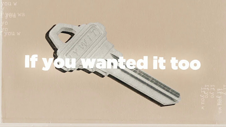 Jake Scott - If You Wanted It Too (Lyric Video)