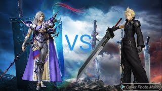 Dissidia Final Fantasy NT Cloud Strife VS Cecil Harvey (The Ultimate Battle Unfolds)