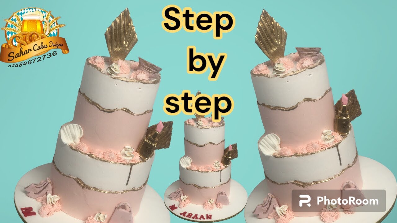 2tier fondant cake full tutorial decorating cake decorating cake