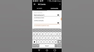 Nose puede validar el cambio de contraseña.
