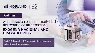 Parte 10  | Formatos 1003  versión 7 - Retenciones en la fuente que le practicaron