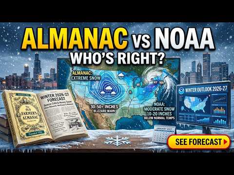 Winter 2026-27 Forecast: Old Farmer’s Almanac vs NOAA — Who Sees Winter Better?