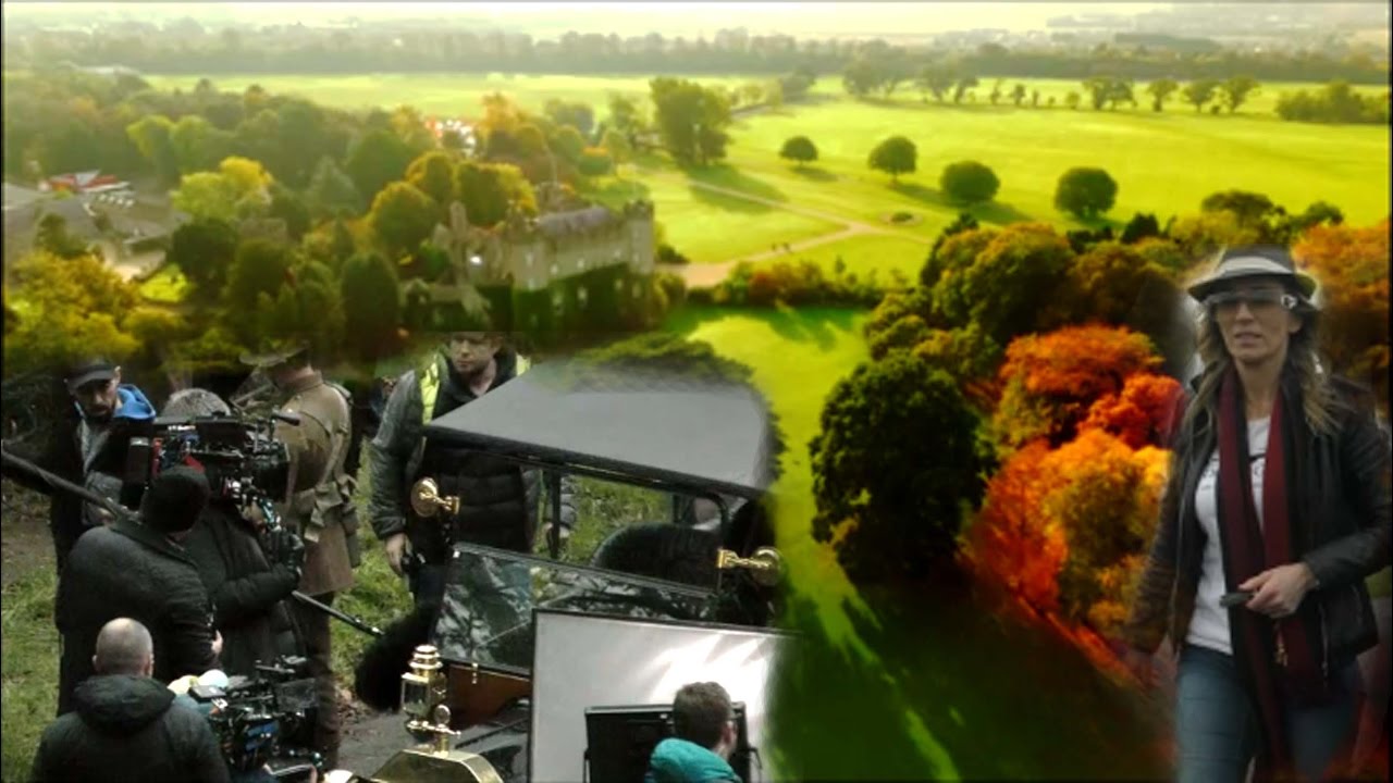 girls like you Movie crew and autumn vibes Drone Girl