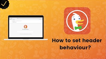 How to set header behaviour on duckduckgo.com?