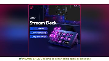 Ulanzi D200 Stream Deck Keyboard 13 LCD Keys All Customizable for Gaming Boardcast Livestreaming Off