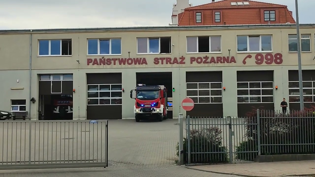 [WYJAZD ALARMOWY] 301[G]21 Iveco Eurocargo / Moto-Truck - JRG 1 Gdańsk do zdarzenia!