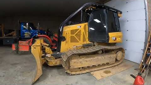 Snow plowing with the Cat Dozer.First ever YouTube video.