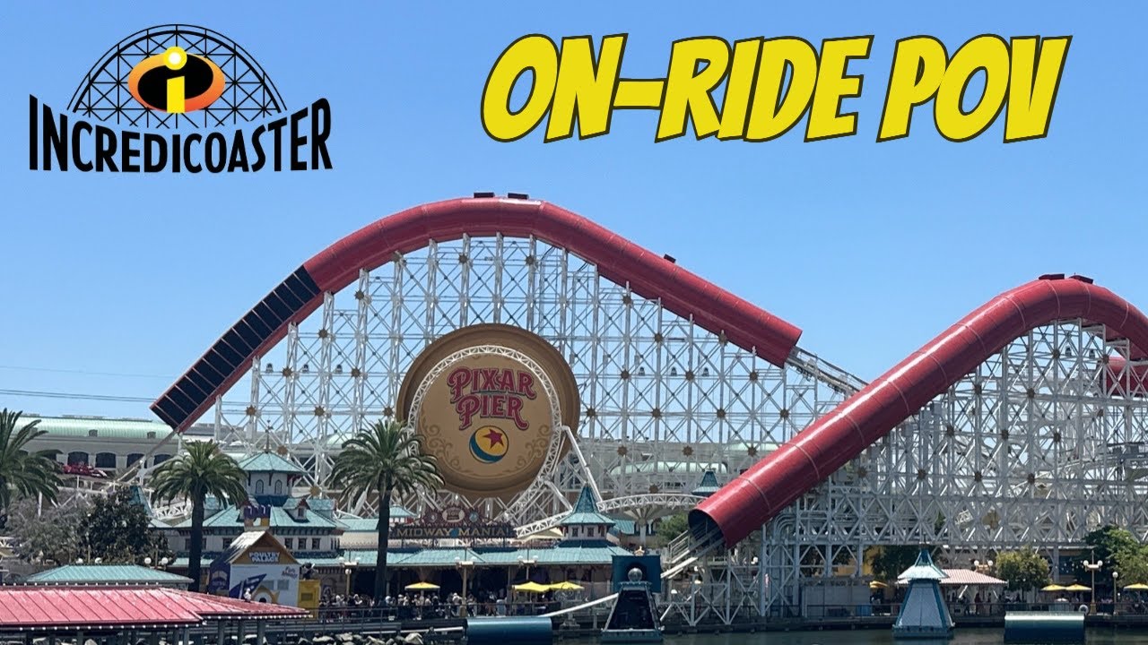 Thrilling POV Ride on the Incredicoaster at Disneyland California ...