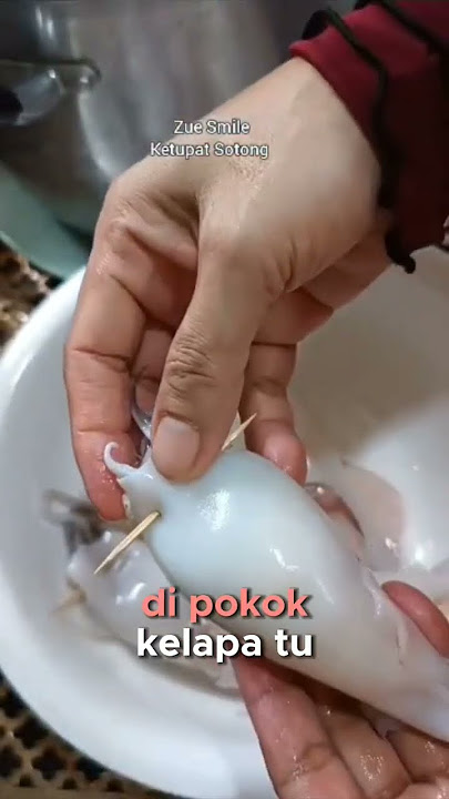 2Cara penyediaan beras pulut untuk ketupat Sotong