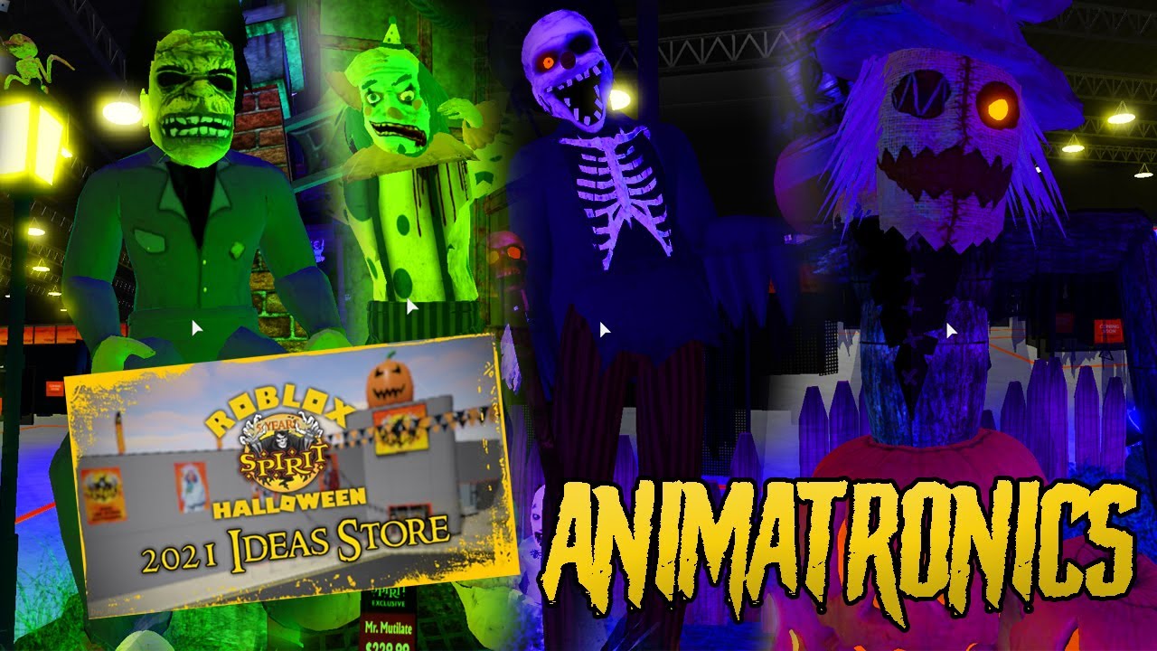 EVERY Roblox Spirit Halloween 2021 Animatronic | In-Game Demos