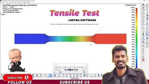 LSDYNA Tutorial 11: Tensile Test using LSDYNA Software | STEP-BY-STEP INSTRUCTIONS #LSDYNA #ANSYS
