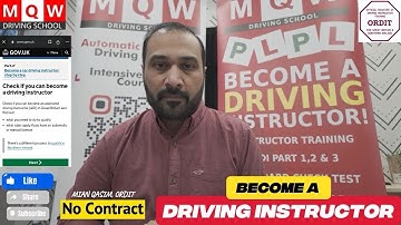 Rijinstructeur worden | VK | Geen contract | MQW Rijschool | M. Qasim ORDIT Trainer