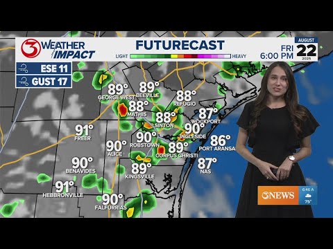 Daily scattered rain chances continue - YouTube