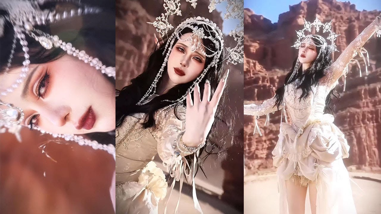 這壹次我帶了壹套芭蕾服，今天主打壹個頹喪哥特感#搞笑 #美妝教學 #美妝保養 #makeup #cosplay