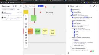 6  Collaborating on a miro board comment chat vote