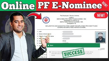 🛑Latest 2025✅ PF E- Nomination kaise kare process hindi | How to add E nominee in PF account online