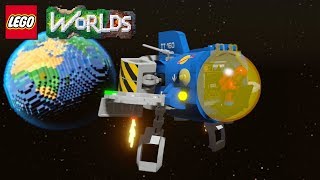 LEGO Worlds How To Unlock Space Rocket PUG-Z With Free Roam Gameplay