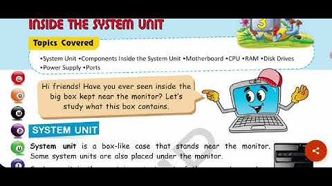 Grade 4#IT Planet@Chapter 3 #Inside the system unit