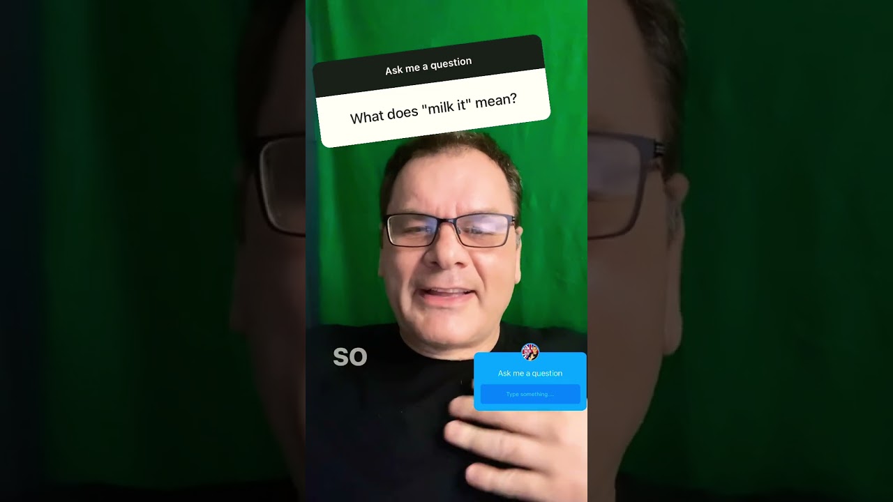 The meaning of the English Idiom and expression ‘TO MILK IT’ | English teacher Ajarn Ken