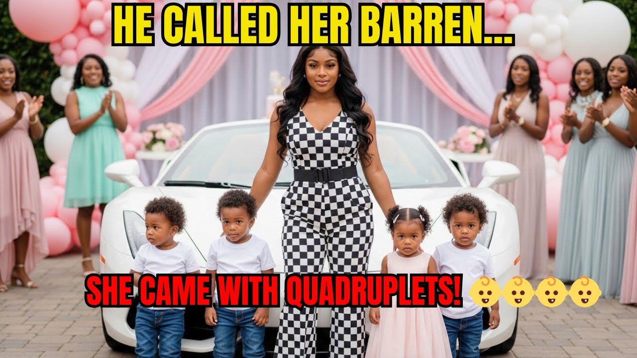 HE INVITED HIS CHILDLESS EX WIFE TO HIS WEDDING TO MOCK HER - BUT SHE CAME WITH QUADRUPLETS