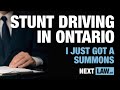 Ontario Stunt Driving Charges - My Ticket / Summons