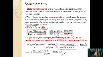 Part 1-Material balance on reactive process