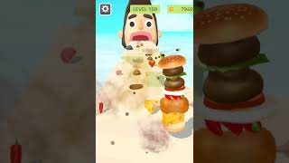 Sandwich Runner level #158 TikTok 😀🍔 Android iOS New #Game #games #newgame #shorts #sandwichrunner