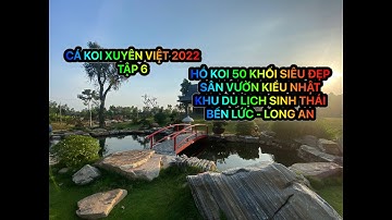 TẬP 6 - CÁ KOI XUYÊN VIỆT 2022 - HỒ KOI SIÊU ĐẸP SÂN VƯỜN NHẬT KHU DU LỊCH SINH THÁI BẾN LỨC LONG AN