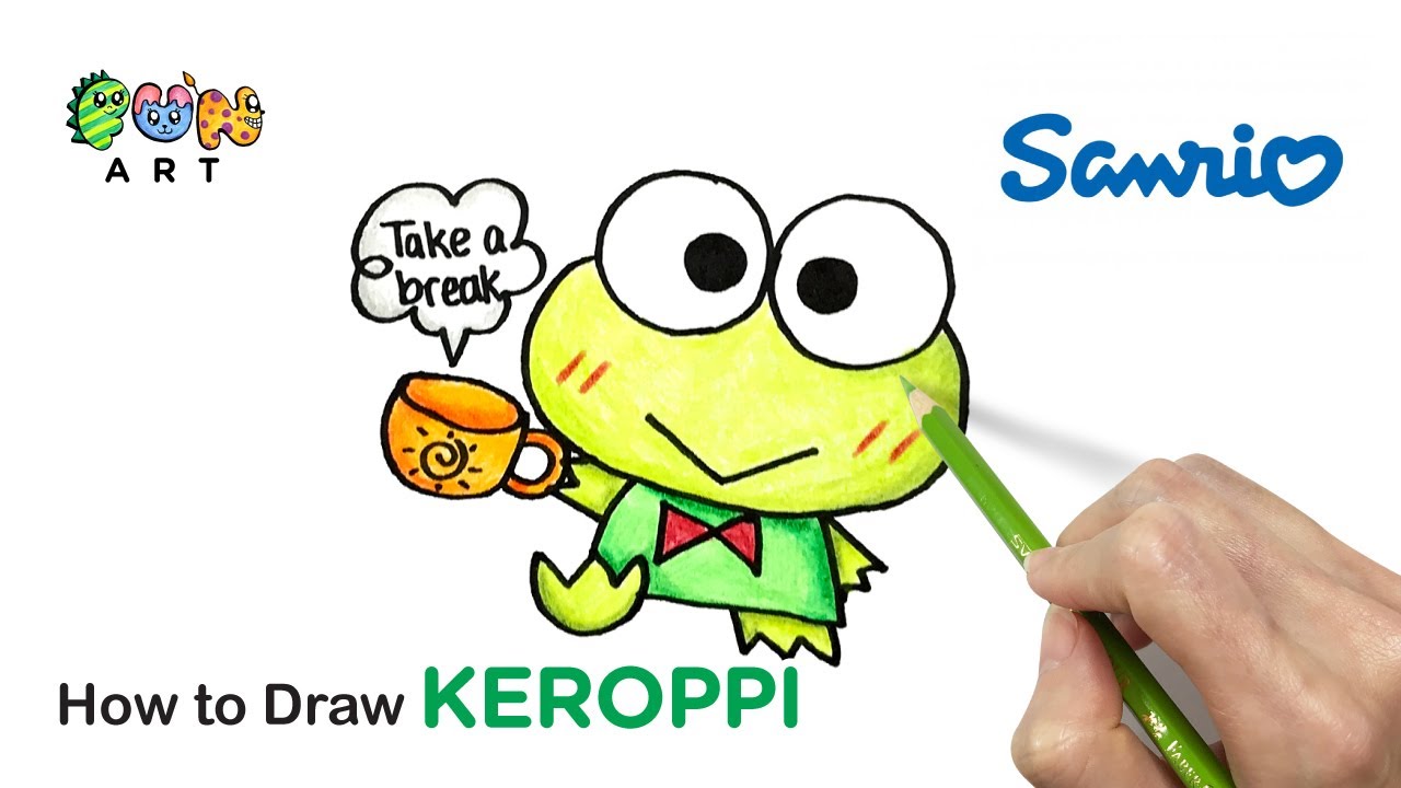 How to Draw a Cute Frog  Sanrio Keroppi 