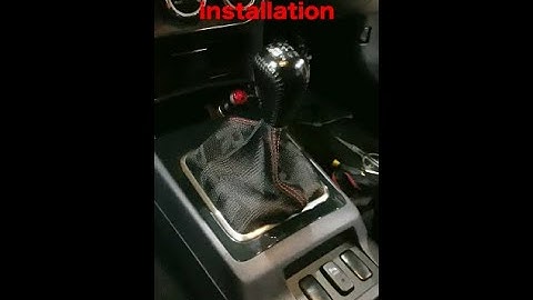 Installing Bride shift boot on Mitsubishi Lancer