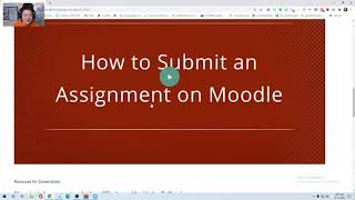 Submitting Moodle Assignment and Screenshots