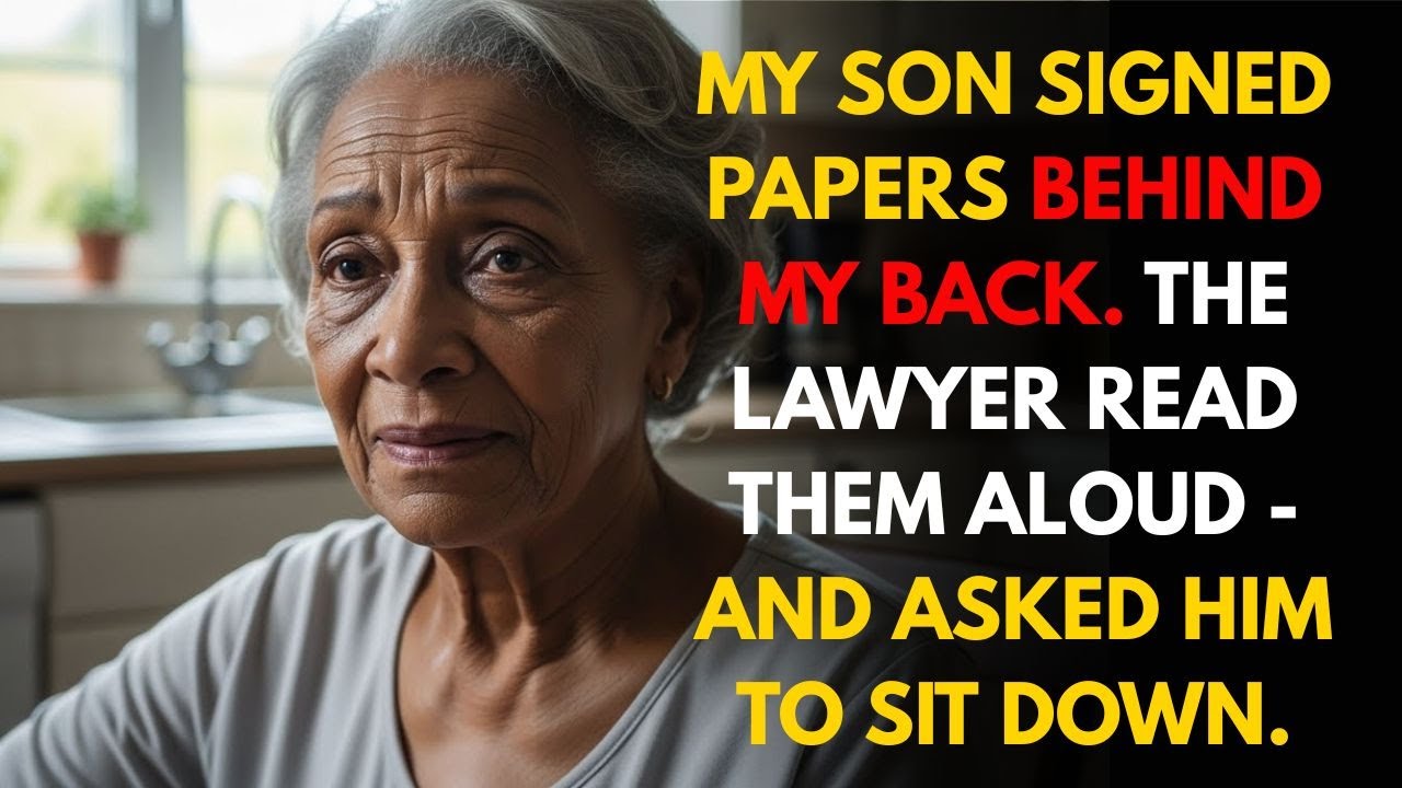 My Son Signed Papers Behind My Back. The Lawyer Stopped and Said, “Sit Down”
