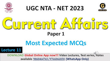 NTA UGC NET Paper 1 Preparation 2023 Current Affairs Expected Questions